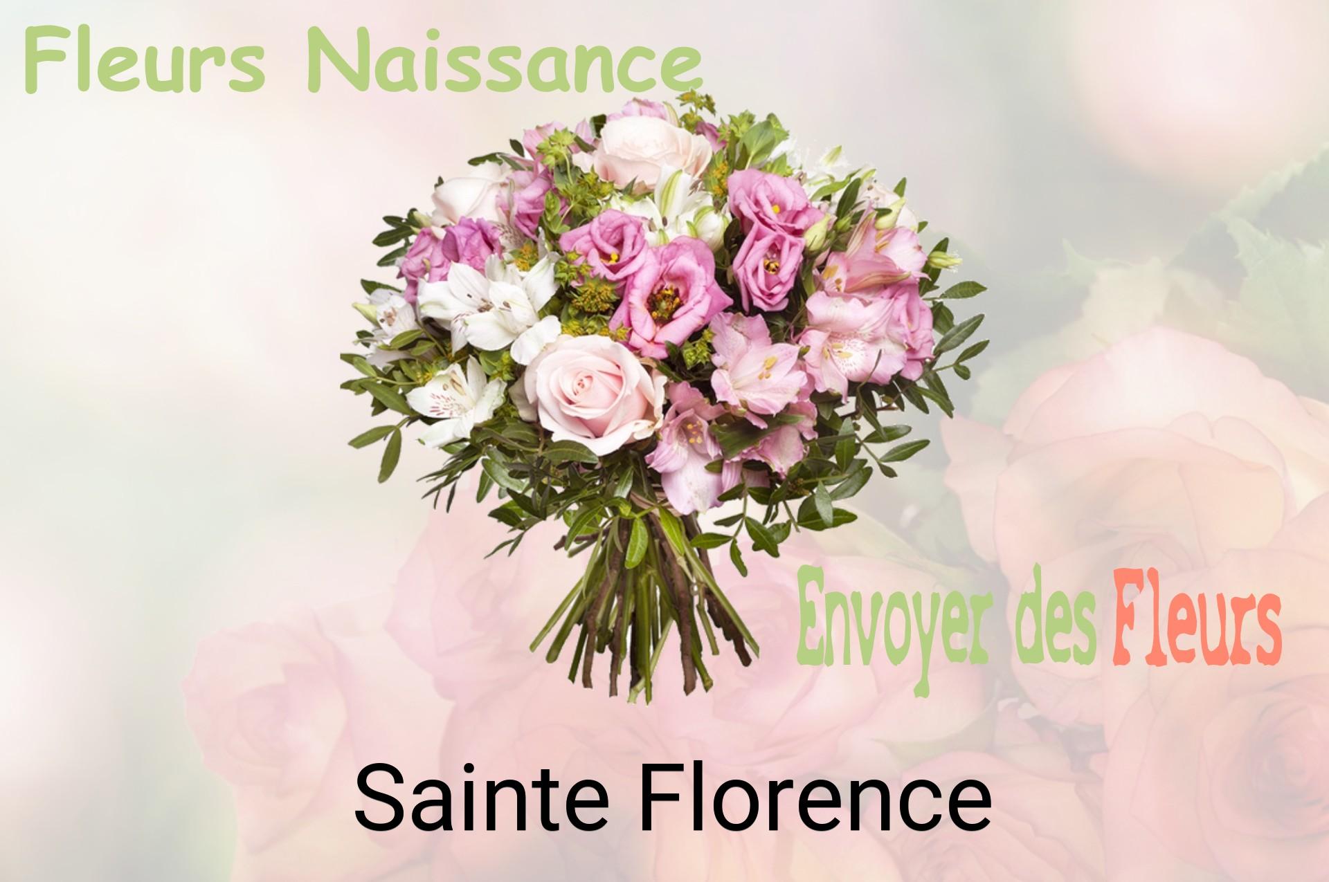 Bouquet de fleurs de naissance livré à Sainte-Florence